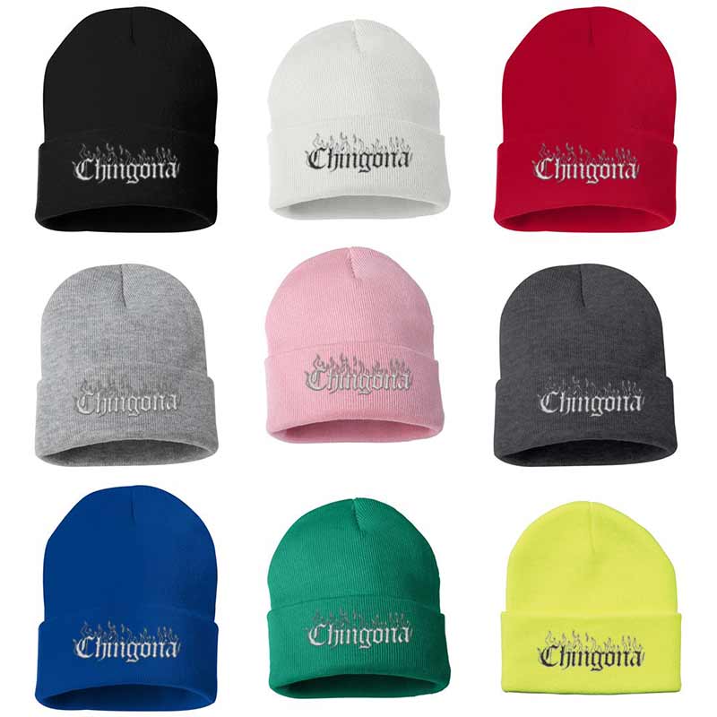 Load image into Gallery viewer, Chingona Beanie (flames)
