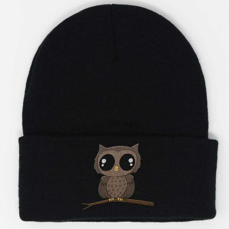 Load image into Gallery viewer, embroidered baby owl beanie
