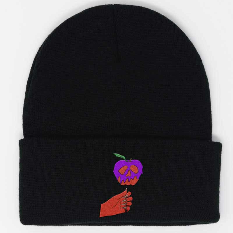 Load image into Gallery viewer, demon hands holding poison apple lollipop beanie
