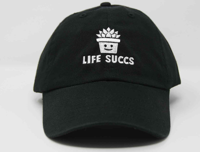 Load image into Gallery viewer, life succs succulent pun hat
