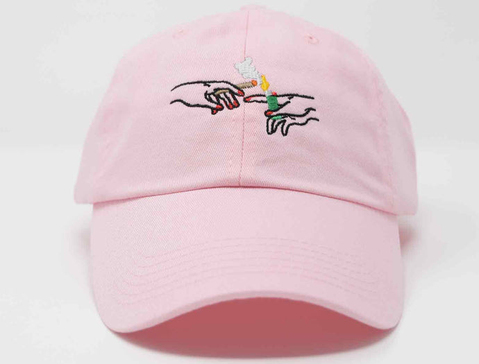 light pink lighting blunt hat
