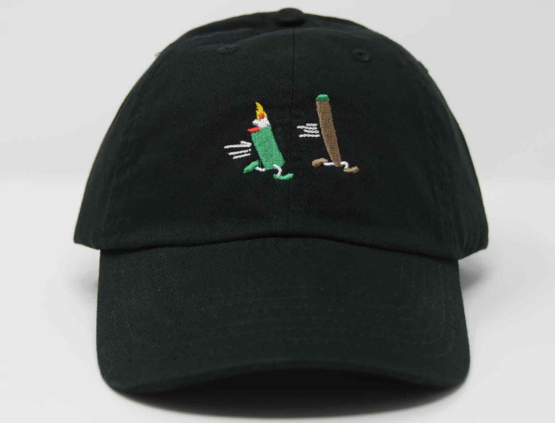Load image into Gallery viewer, green lighter chasing blunt weed hat
