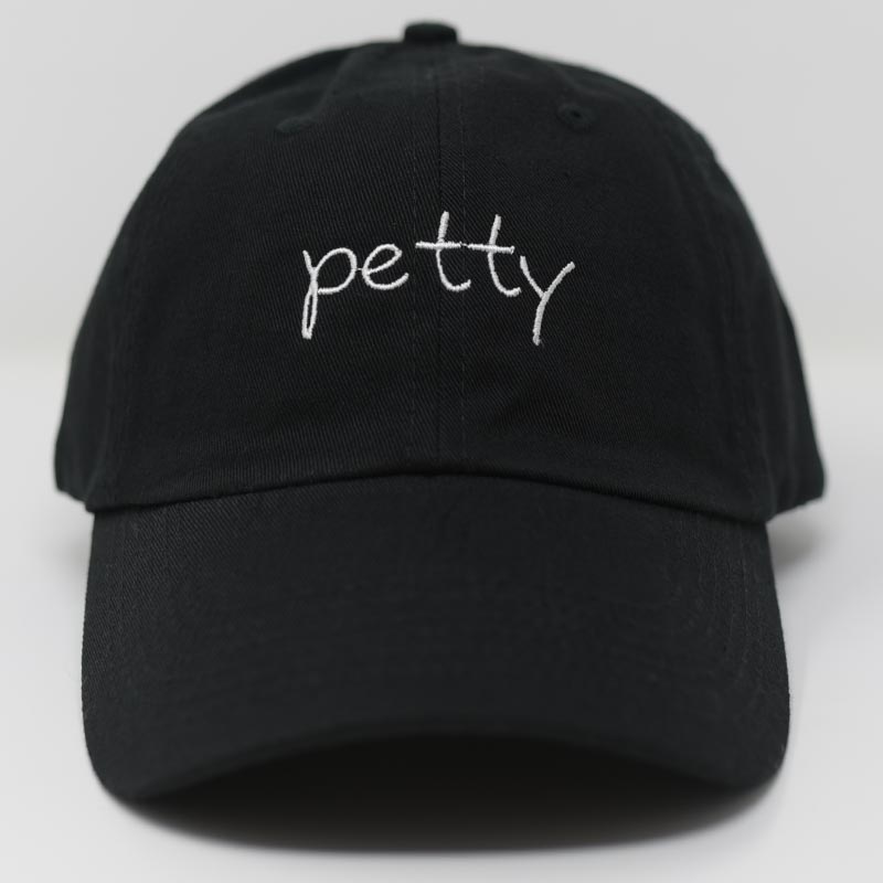 Load image into Gallery viewer, front view of petty black hat
