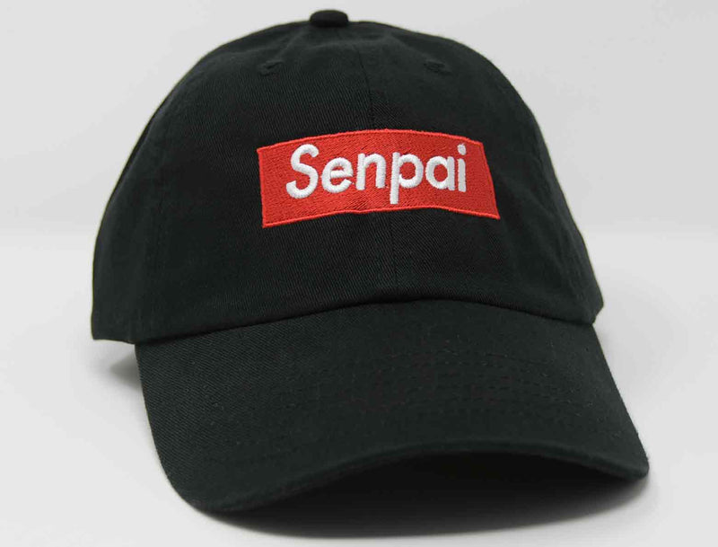 Load image into Gallery viewer, side view senpai black hat
