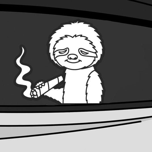 Sloth Smoking Decal